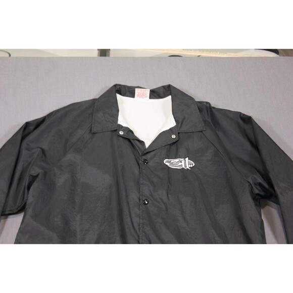 Vintage 311 Windbreaker Jacket Nylon Blend Black Rare Cardinal USA Sz XL - Picture 2 of 12